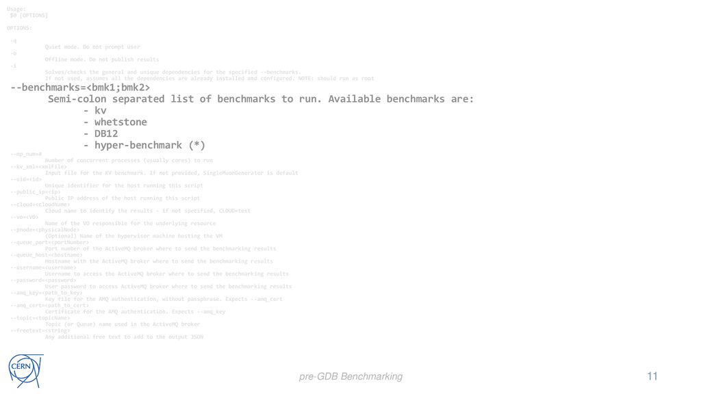 Benchmarking Suite: Update ppt download